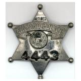Obsolete C.H. Hanson Chicago Police Retired Star B