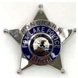 Obsolete Blackinton Fox Lake Illinois Police Honor