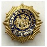 Obsolete City Of New York Police Lieutenant Badge