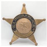 Obsolete Illinois Police Reserves Bronze Automobil