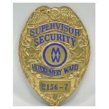 Obsolete Sun Badge Co. Montgomery Ward Supervisor