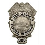 Obsolete Illinois Elwood Ordnance Fire Guard Shiel