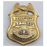 Obsolete Zayre, Inc. Security Officer Shield Badge