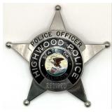 Obsolete Blackinton Highwood Illinois Police Offic