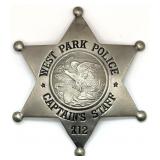 Obsolete West Park Illinois Police Captain's Staff