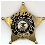 Obsolete Blackinton Highwood Illinois Police Detec