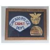 Framed Obsolete Chicago Police Cadet Department Tw
