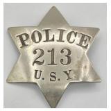 Early Obsolete Chicago Union Stock Yards Police 6-