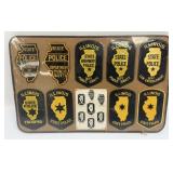 Set Of Nine Obsolete Illinois State Police Shoulde