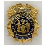 Obsolete City Of New York Police Reserve Badge