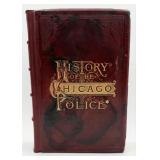 1887 History Of The Chicago Police Leather Bound B