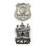 Obsolete Albany New York Police Shield Badge And M