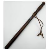Vintage Wood Chicago Police Baton / Billy Club Wit