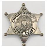 Obsolete Chicago Police Superintendent Staff Star