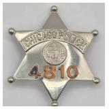 Obsolete C.H. Hanson Chicago Police Star Badge #48