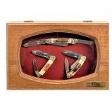 1980 Case XX 75th Anniv Stag Canoe Knife Set