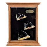 Ltd 1983 Case XX Scroll Bolster Stag Whittler Set