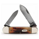 1998 Case XX Red Stag Damascus Canoe Knife R52131