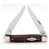 2000 Case XX Smooth Walnut Serrated Blade Muskrat