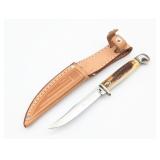 1976 Case XX Gray Letter Stag M5F Fixed Blade w/ S