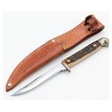 1965-80 Case XX Stag Small Fixed Blade Knife M5F w