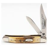 1977 Case XX Two Dot Error Blue Scroll Stag Medium