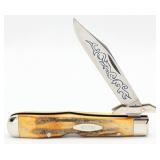 1977 Case XX Blue Scroll Stag Cheetah 5111 1/2