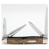 1920-40 Case Tested XX Green Bone 4 Blade with Pun