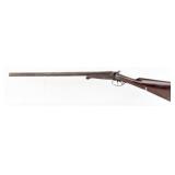 Antique Belgian 12 Ga SxS Underlever Hammer Shotgu