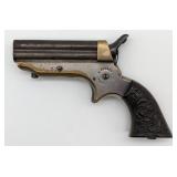 Civil War Era C. Sharps .22 Cal 4-Barrel Pepperbox