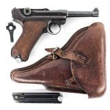 WWII German 1938 S/42 Mauser P.08 9mm Luger #'s Ma