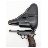 WWII German 1944 Walther P.38 9mm Pistol w/ Holste