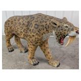 6ft Life Size Fiberglass Sabre Tooth Tiger