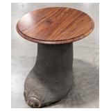 Elephants Foot Taxidermy End Table *US RESIDENTS O