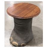 Elephants Foot Taxidermy End Table *US RESIDENTS O