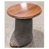 Elephants Foot Taxidermy End Table *US RESIDENTS O
