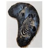 Real Skin African Elephant Ear Zebra Art by Madeli