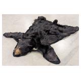 Black Bear Pelt Rug Taxidermy