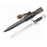 WWII German Unmarked Fireman's Dress Bayonet w/ Sc