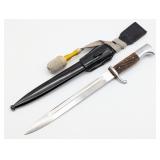 WWII German Unmarked Dress Bayonet w/ Scabbard Fro