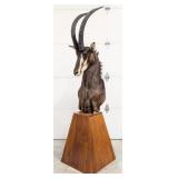 African Sable Antelope Shoulder Mount Taxidermy on