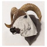 Cowhide Wrapped Goat Creation on Arrowhead Plaque