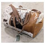 Distressed Cowhide Leather Travel Bag