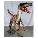 (JJ) Jurassic-Sized Velociraptor Dinosaur Statue