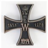 WWI Imperial German Prussian Iron Cross Paperweigh