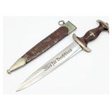 WWII German F. Dick SA Dagger w/ Scabbard