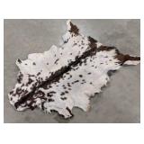 Speckled Brown & White Tanned Goat Hide