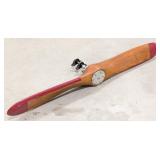 Vtg Wooden Airplane Propeller
