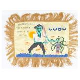 Vietnam Era Custom Painted Silk Pillow Shall