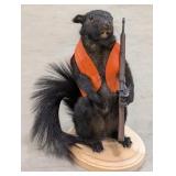 Huntin' Black Squirrel Full Body Taxidermy Mount